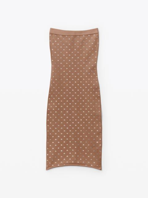 Alexander Wang HOTFIX MIDI DRESS IN CRYSTAL NYLON