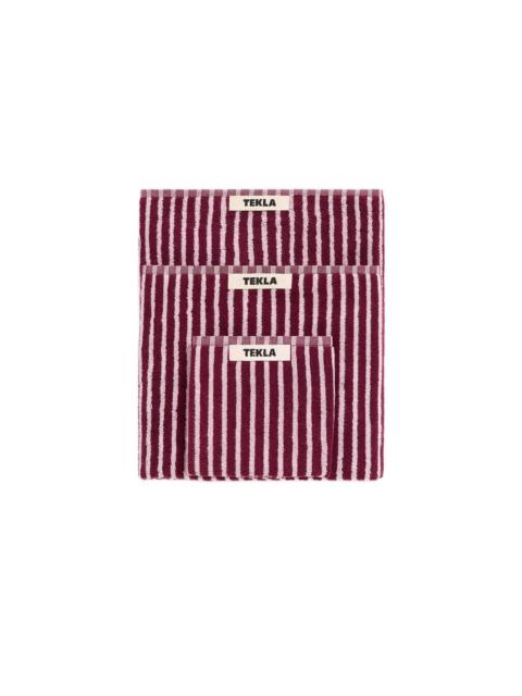 TEKLA Tekla Terry Washcloth Red & Rose