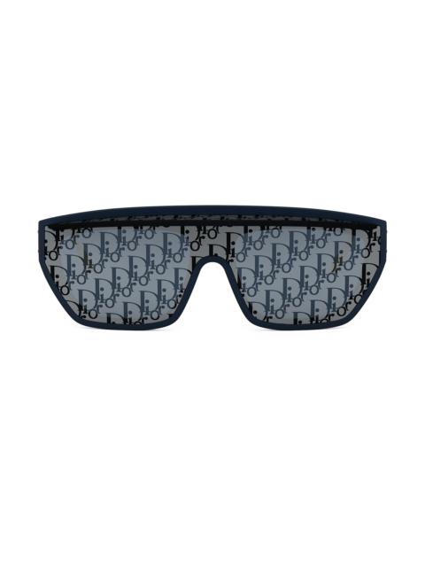 Dior Women's DiorClub M7U Mask Sunglasses - Blue Print Mirror