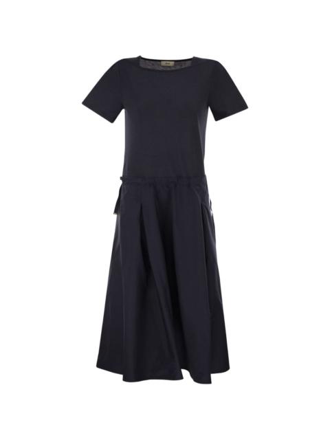 Herno jersey drawstring midi dress