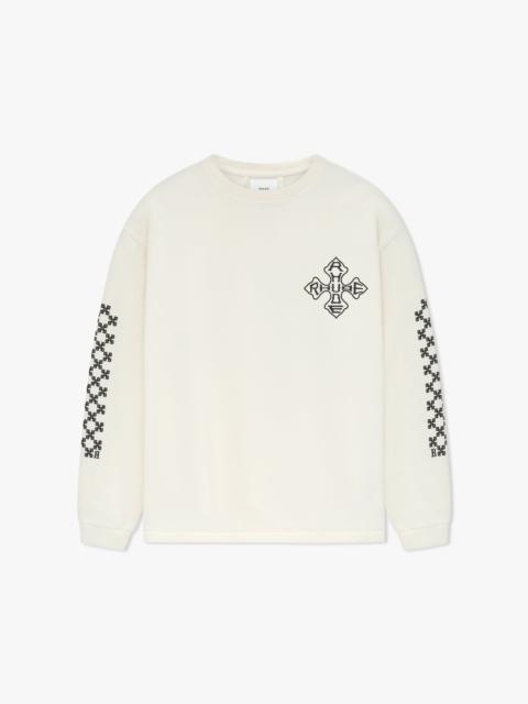 Rhude CROSS LS TEE | REVERSIBLE