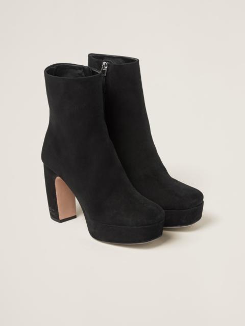 Suede booties