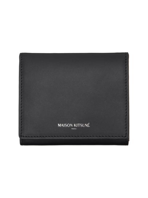 Maison Kitsuné Black Paris Trifold Wallet