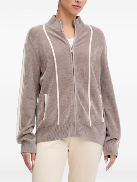 GUESS USA striped zip-up sweatshirt