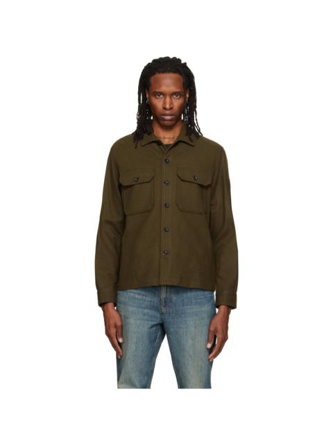 C.P. Company Khaki Felted Wool Overshirt