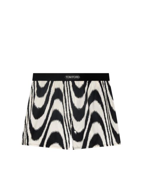 IKAT WAVE SILK BOXERS