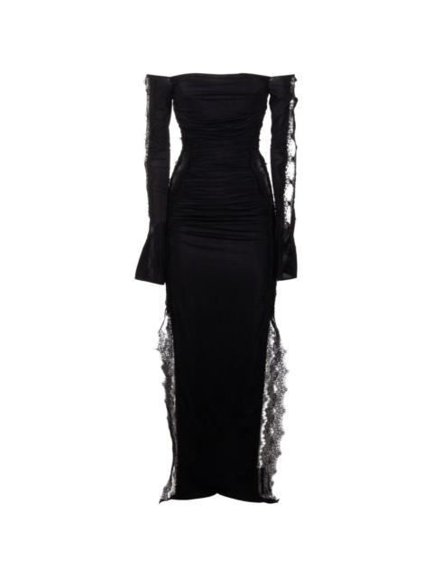 Blumarine long-sleeved lace dress