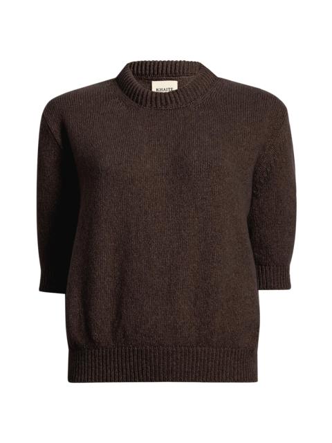 KHAITE Women's Davin Cashmere Sweater - Coffee