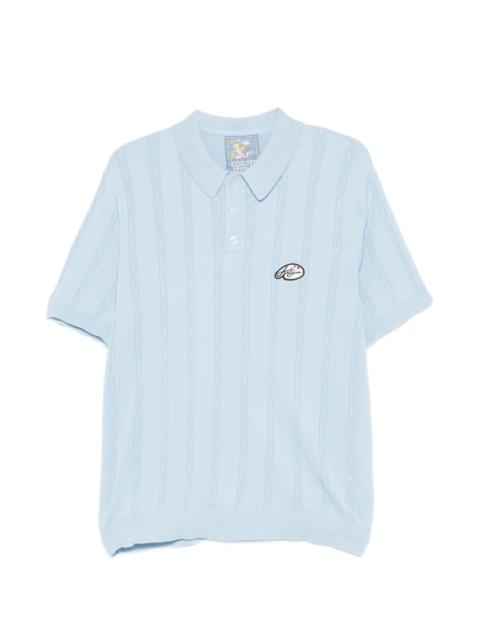 KidSuper embroidered striped polo shirt
