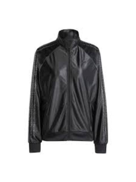 adidas (WMNS) adidas Embellished 3-Stripes Track Top Asia Sizing 'Black' IT9664