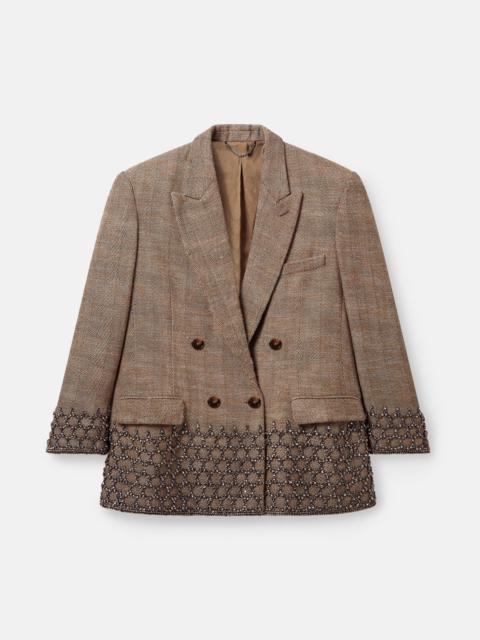 Stella McCartney Crystal Cage Oversized Blazer