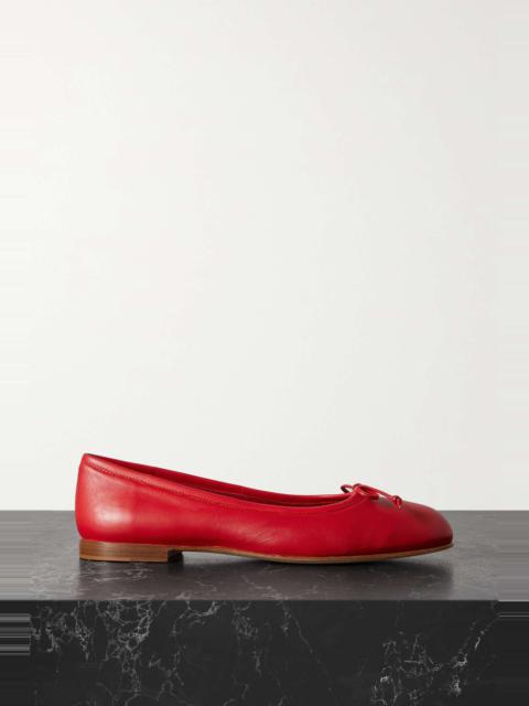 Veralli bow-detailed leather ballet flats