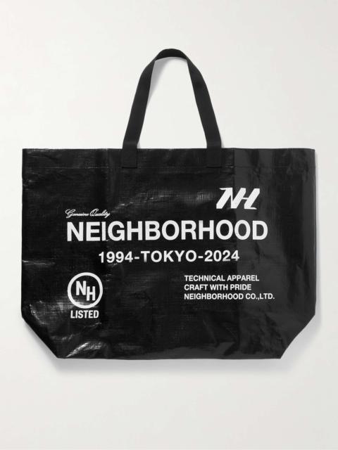 NEIGHBORHOOD Logo-Print Coated-Canvas Tote