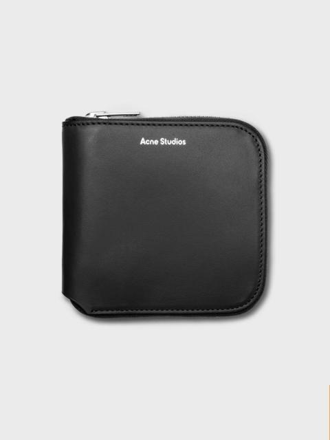 Acne Studios ZIPPED WALLET - BLACK
