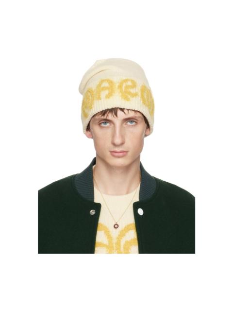 Marni Off-White Logo Beanie