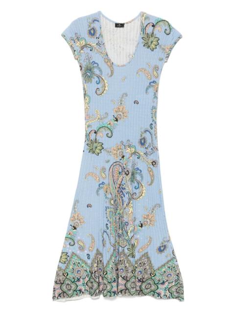 Etro paisley-print midi dress