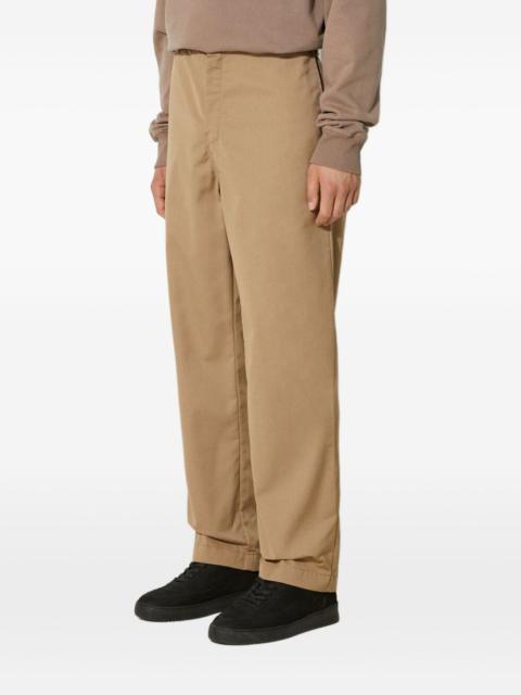Carhartt WIP flat-front logo-patch trousers
