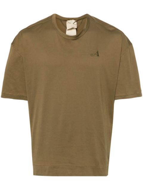 Ten C logo-embroidered cotton T-shirt
