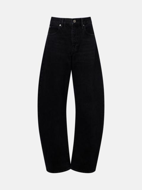 FRAME The Bubble barrel-leg jeans