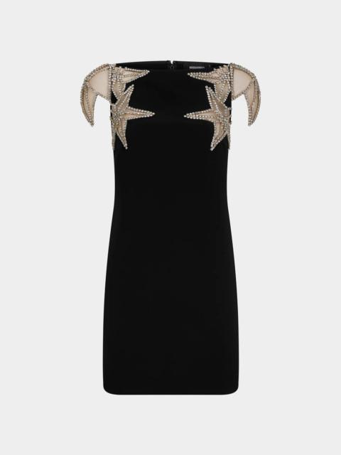 DSQUARED2 CRYSTAL STARS MINI DRESS