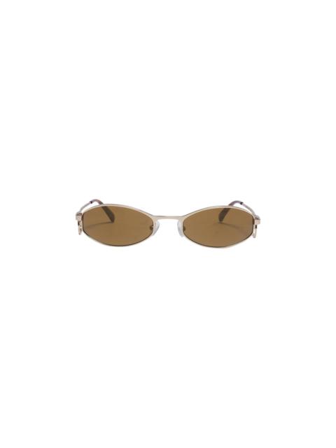 Marine Serre Marine Serre Swirl-Frame Oval Sunglasses 'Gold'