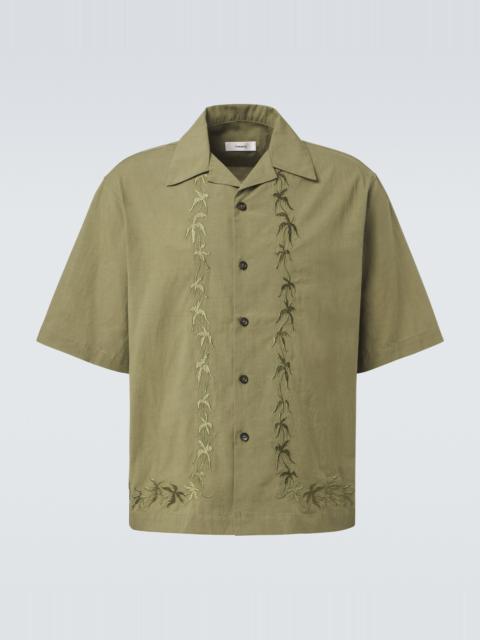 COMMAS Embroidered bowling shirt