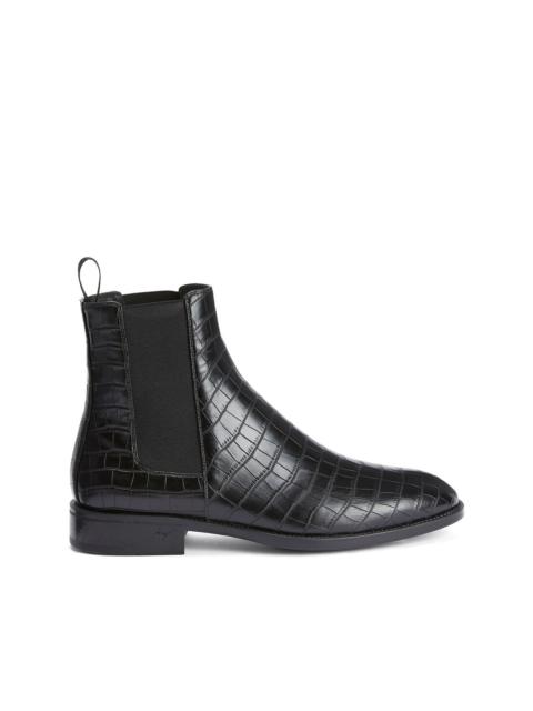 Ryim crocodile-effect boots