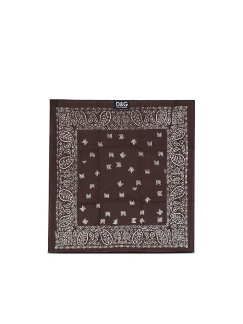 Dolce & Gabbana paisley-print square scarf