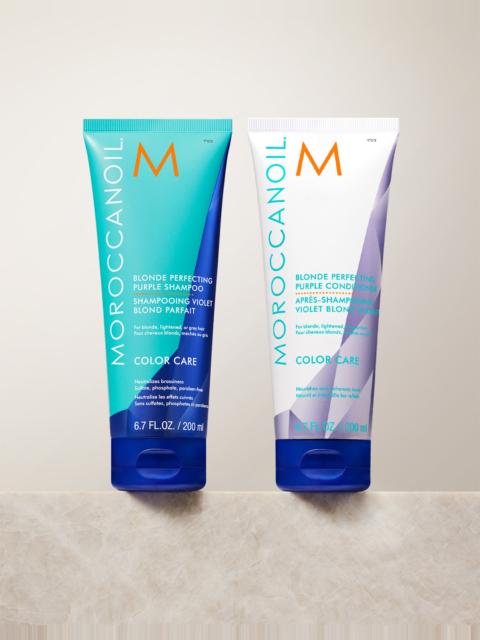 Moroccanoil Blonde Perfecting Purple Shampoo & Conditioner Bundle