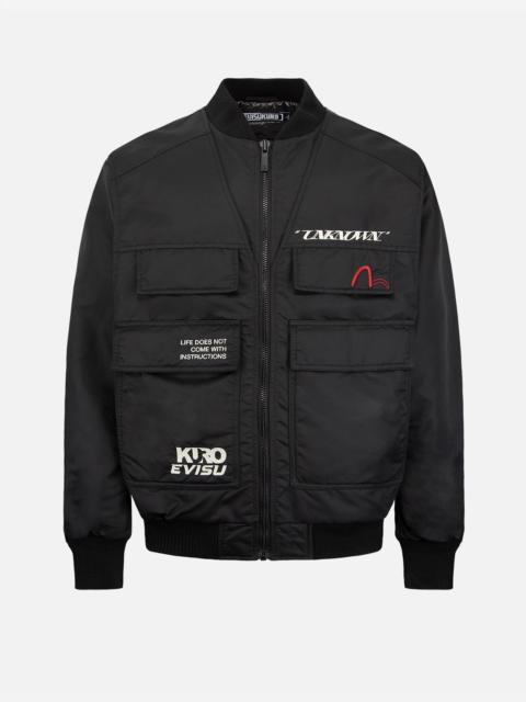 EVISU Mock 2-in-1 Bomber Jacket