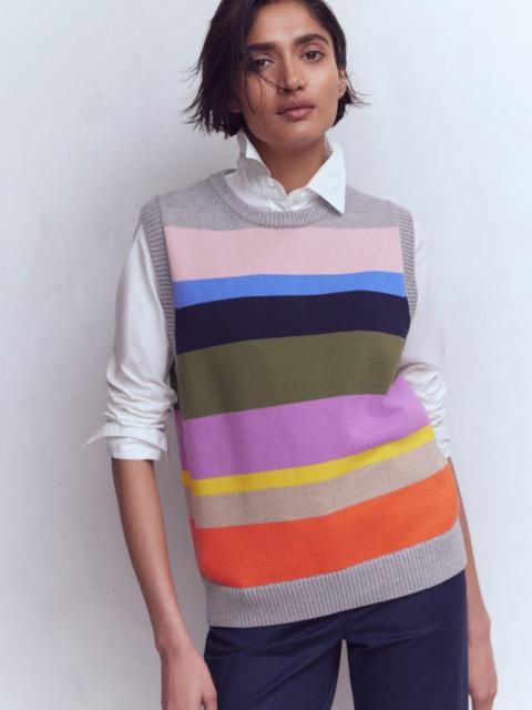 BODEN Lucy Cotton Vest-Multi, Rainbow