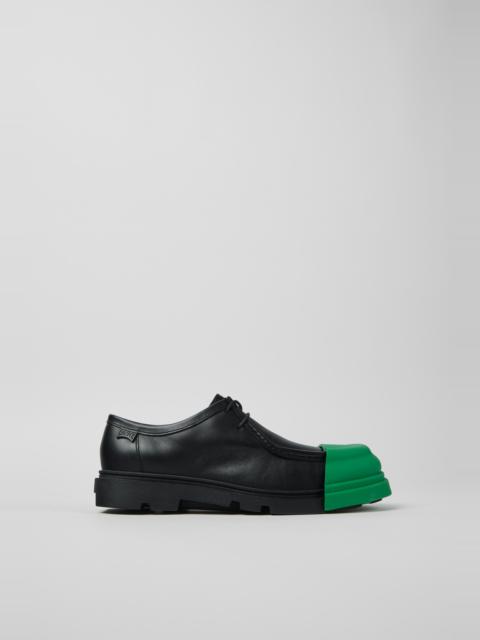 CAMPER Junction Black Leather Shoes for Women.