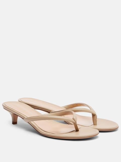 Gianvito Rossi Calypso 35 leather thong sandals
