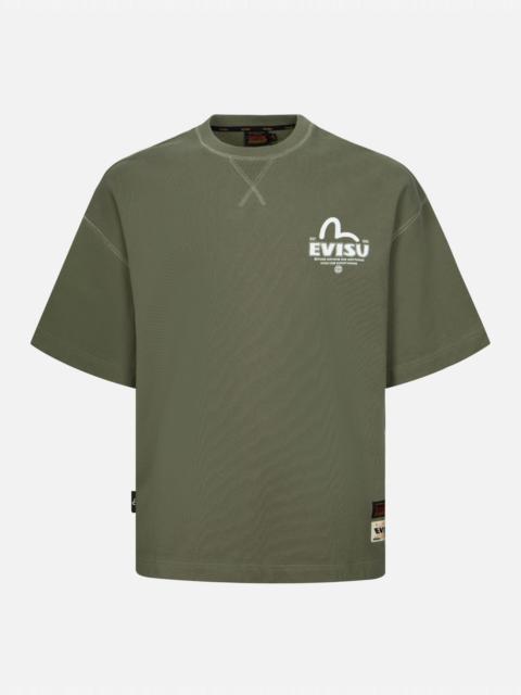 EVISU Godhead and Koinobori Print Loose Fit Short-Sleeves Sweatshirt