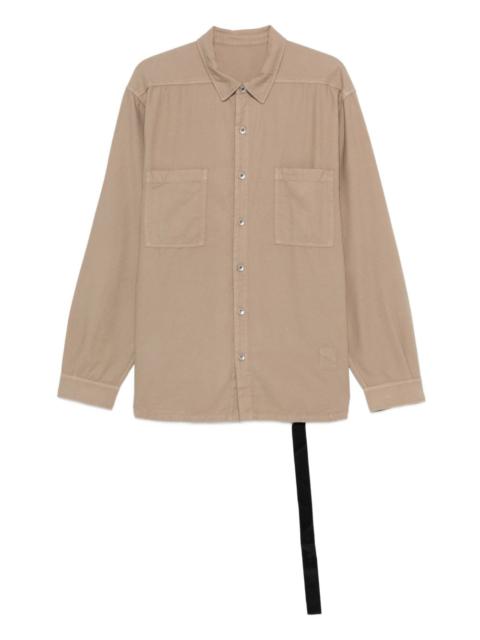 Rick Owens DRKSHDW patch-pocket cotton shirt