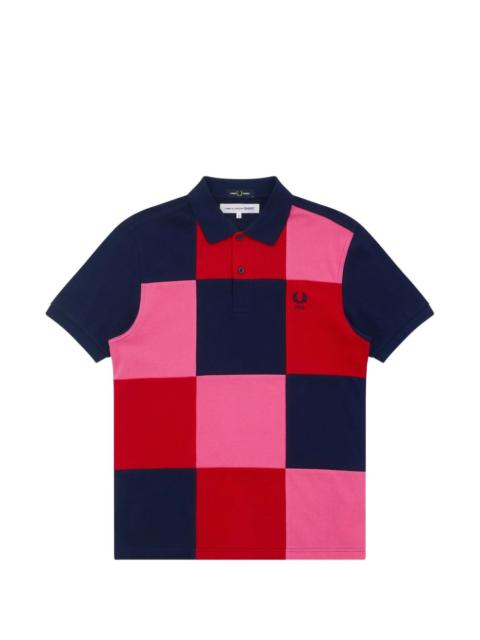 Comme Des Garçons x Fred Perry patchwork-design polo shirt