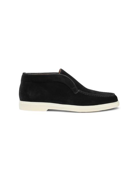 Santoni Women’s black suede desert boot