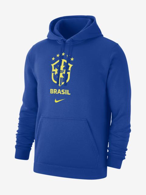 Brazil Club Fleece Men's Nike Soccer Pullover Hoodie