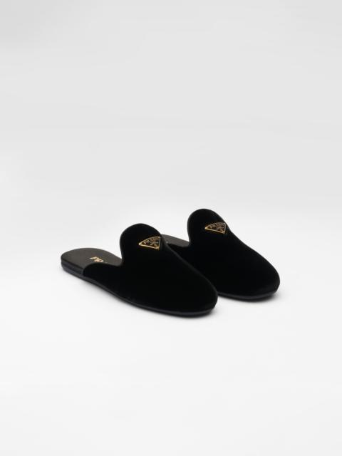 Velvet slippers