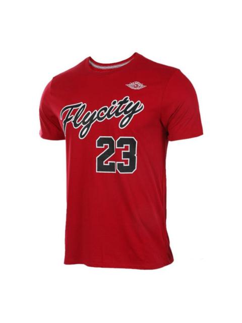 Air Jordan Fly City Short Sleeve T-shirt 'Red' 862840-611
