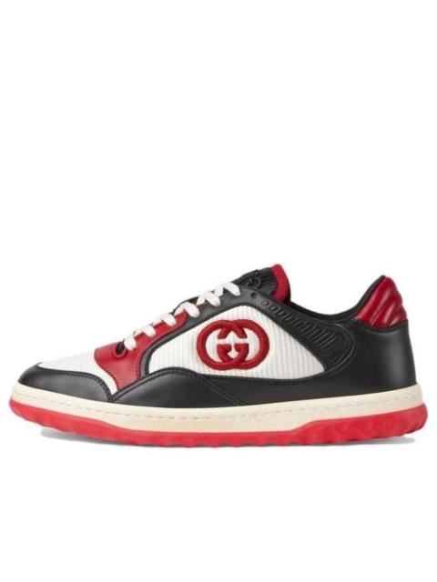 (WMNS) Gucci MAC80 Embroidered Sneakers 'Black Red' 762501-AACNW-1051