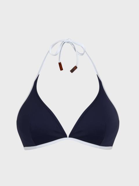 Vilebrequin WOMEN TRIANGLE BIKINI TOP SOLID