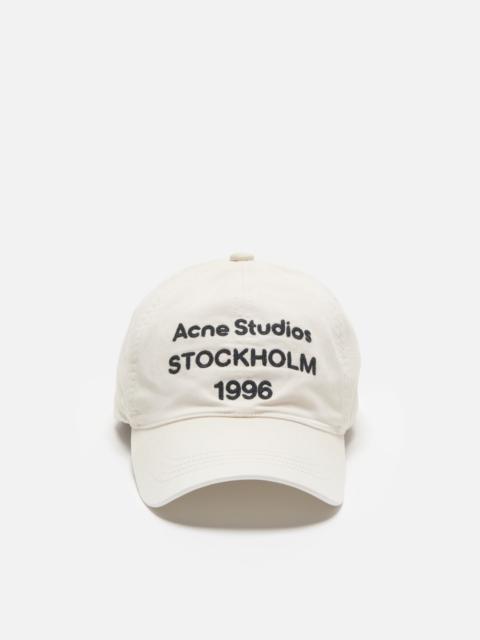 Acne Studios 1996 logo baseball cap - Dusty white