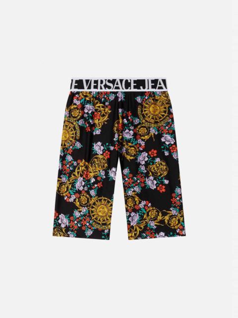 VERSACE JEANS COUTURE Sun Flower Garland Shorts