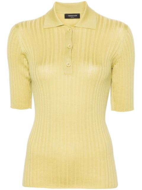 FABIANA FILIPPI ribbed-knit polo shirt