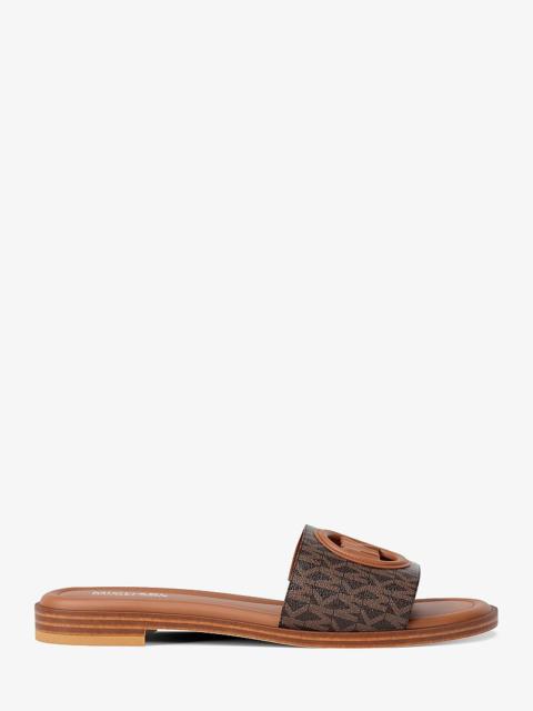 MICHAEL KORS Carissa Signature Logo Slide Sandal