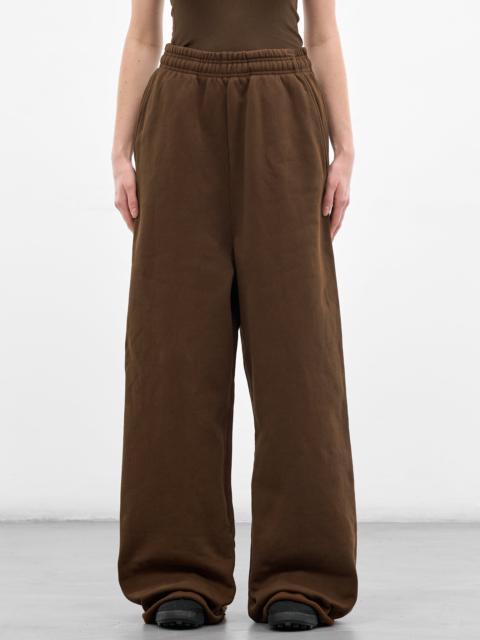 entire studios Brunette Cotton Baggy Elongated Sweatpants