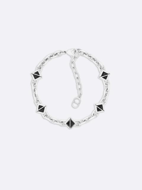 Dior CD Diamond Thin Chain Link Bracelet