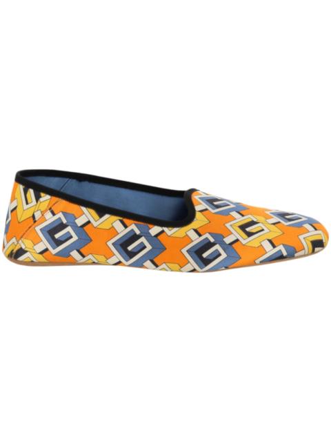 GUCCI Gucci Geometric G Print Slippers Yellow (Women's)