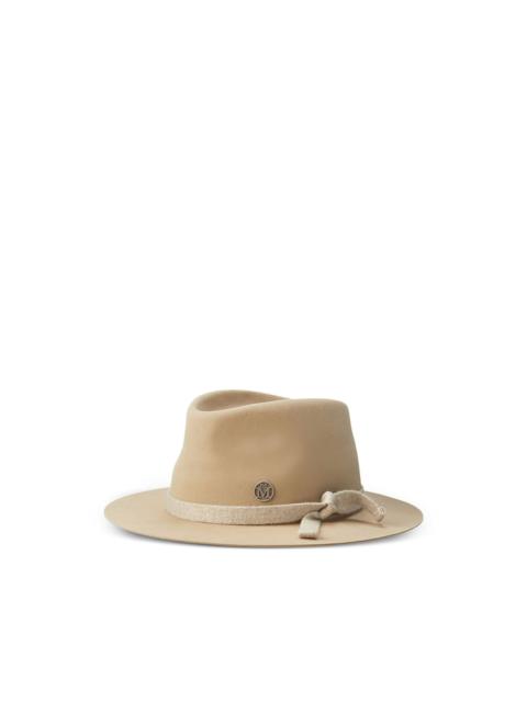 MAISON MICHEL André ribbon-detailed fedora hat